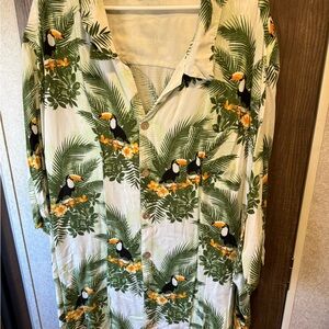 Toucan Print Men's Casual Shirt